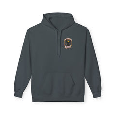 Breakfast Club Hoodie — Cute Black Dog, Bacon & Egg Graphic Pullover