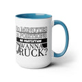 FUNNY RUGBY MUG  Two-Tone Coffee Mug, 15oz