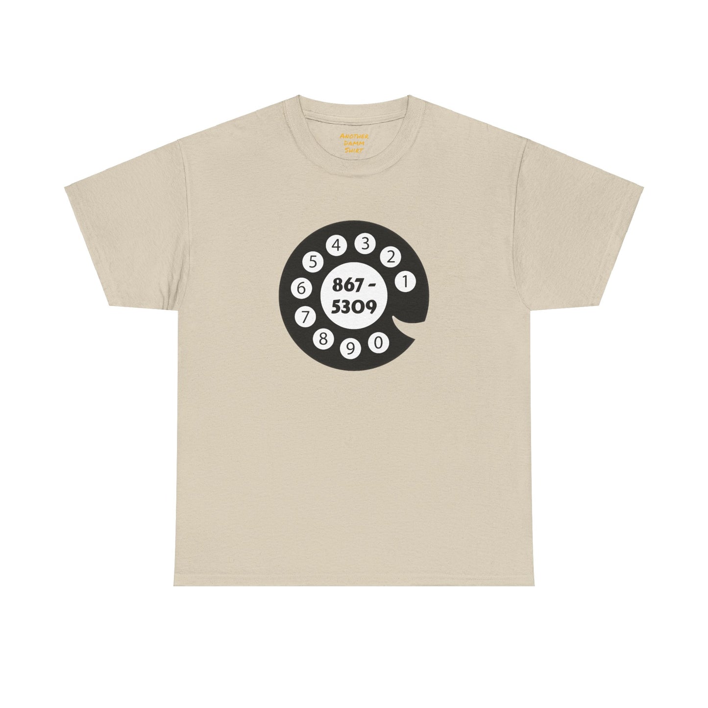 867-5309 Rotary Dial Tee: 80s Pop Music, Jenny's Number