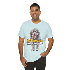 My Therapist Has A Wet Nose Personalized with your dog(s) image T-Shirt