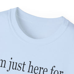 I'm Just Here For the Snacks Mahjong Tiles Unisex Ultra Cotton Tee / See our matching Coffee Mugs
