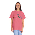 Dinosaur UFO Retro Unisex Garment-Dyed T-shirt