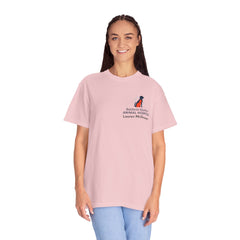 Lauren McGowan Front Logo Back Graphic Baldwin Harbor Animal Hospital "Who Let the Dogs Out?" Tee