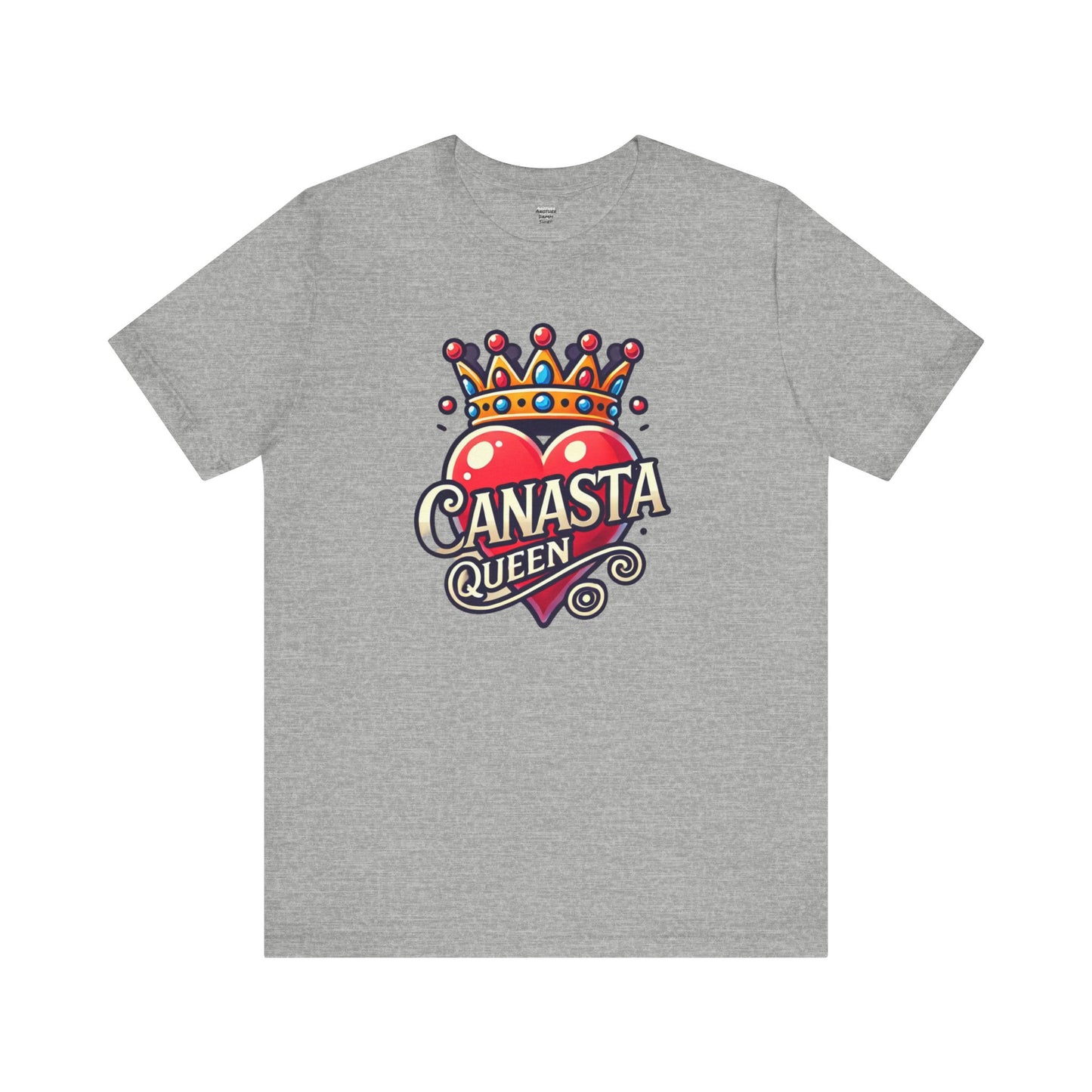 Canasta Queen Crown and Heart - Graphic Unisex Tee