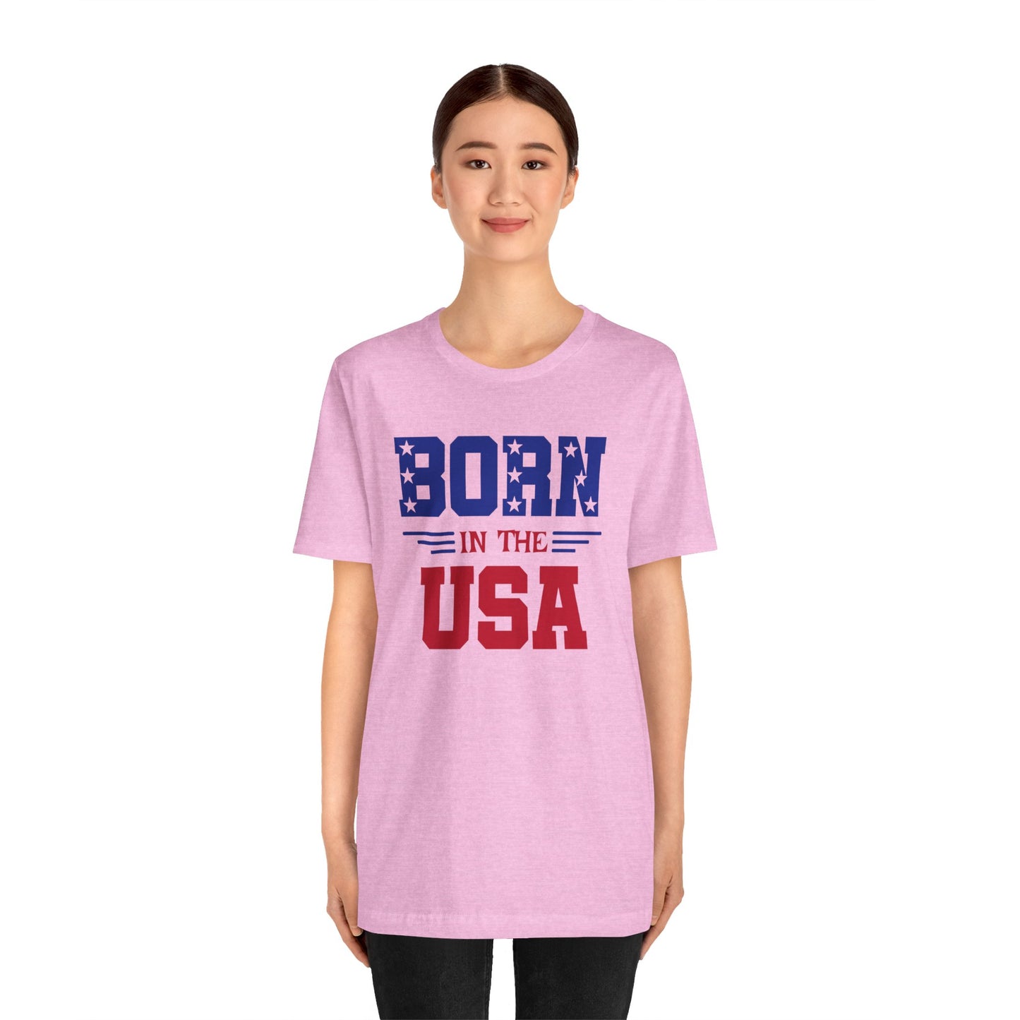 Born In The USA, Unisex Jersey Short Sleeve Tee