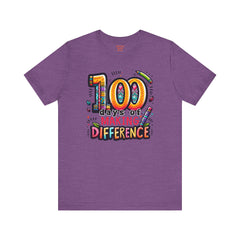 100 DAYS of MAKING DIFFERENCE - Unisex Short Sleeve Tee
