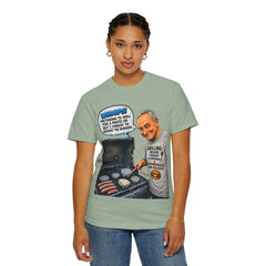Grill Master Grandpa Funny BBQ T-Shirt — "Whoops! Pretending to Grill for a Photo" Graphic Tee