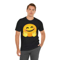 Emoji With Hugging Hands - Graphic Unisex Jersey Short Sleeve Tee