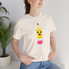 Emoji TEACHER PENCIL- Graphic Unisex Jersey Short Sleeve Tee