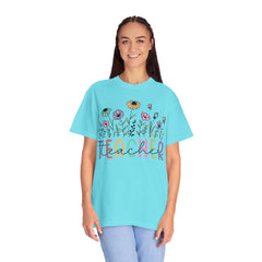 Floral Teacher Appreciation T-Shirt - Comfort Colors Soft