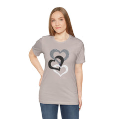 Triple Heart Design Tee