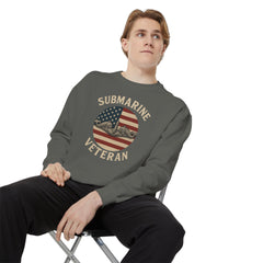 Vintage Submarine Veteran Sweatshirt, Unisex Crewneck, Comfortable Casual Wear, Perfect Gift for Veterans, Military Appreciation