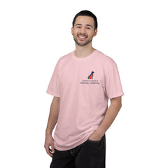 Front Logo Back Graphic Baldwin Harbor Animal Hospital "Who Let the Dogs Out?" Graphic Tee