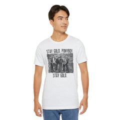 The Outsiders Shirt, Front and Back Images, Greasers Characters Shirt, Unisex Jersey Short Sleeve Tee
