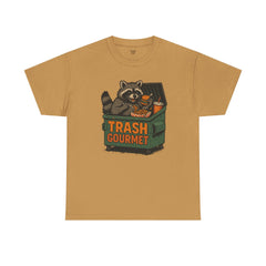 Trash Gourmet Unisex Heavy Cotton Tee, Funny Graphic T-Shirt, Quirky Casual Wear, Unique Gift for Food Lovers, Eco-Friendly Apparel