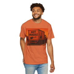Not Fragile Unisex Garment-Dyed T-Shirt -BTO Inspired Vintage Guitar Graphic Tee
