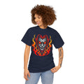 Flaming Fire Vampire - Graphic Unisex Heavy Cotton Tee