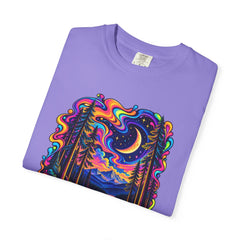 Mystical Psychedelic Moonlit Forest T-Shirt