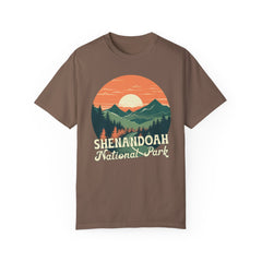 Shenandoah National Park Graphic, Comfort Colors Soft Relaxed Fit Unisex Garment-Dyed T-shirt