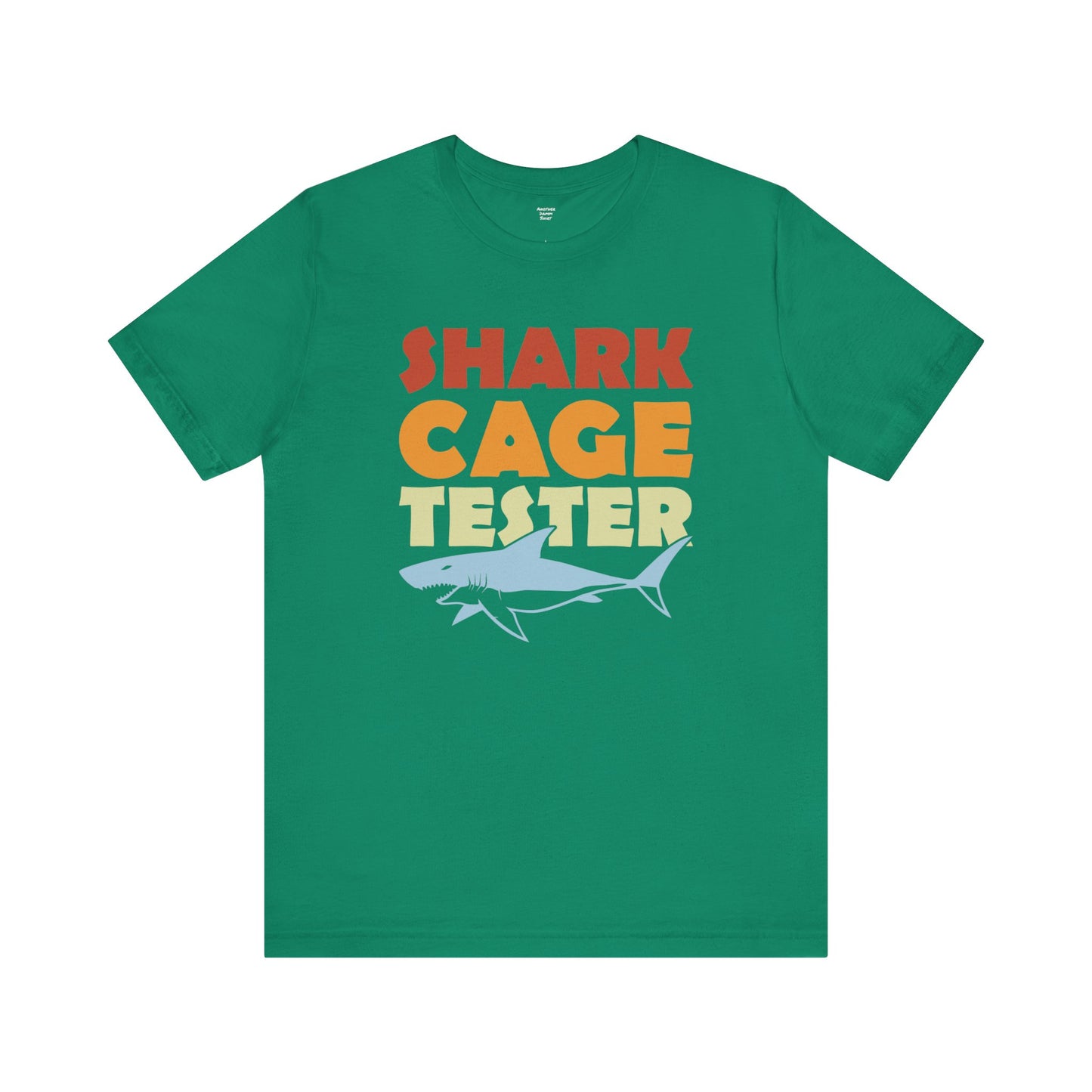 SHARK CAGE TESTER - Graphic Unisex Short Sleeve Tee