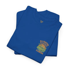 Alligator Alcatraz Unisex Heavy Cotton Tee, Florida Souvenir Shirt, Travel Gift, Vintage Style Tee, Nature Lover Apparel