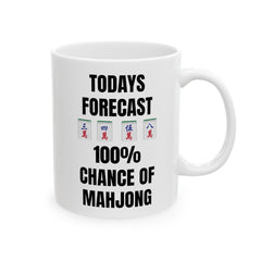 Funny Mahjong mug, funny mahjong gift, white ceramic mug, 11oz mug,15oz mug, gift for player, mahjong lover gift, Mahjong enthusiast present