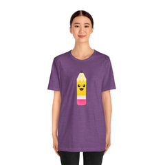 Emoji TEACHER PENCIL- Graphic Unisex Jersey Short Sleeve Tee