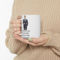Suits TV Show Inspirational Quote Ceramic Coffee Cup with Minimal Portrait Design (11oz, 15oz)