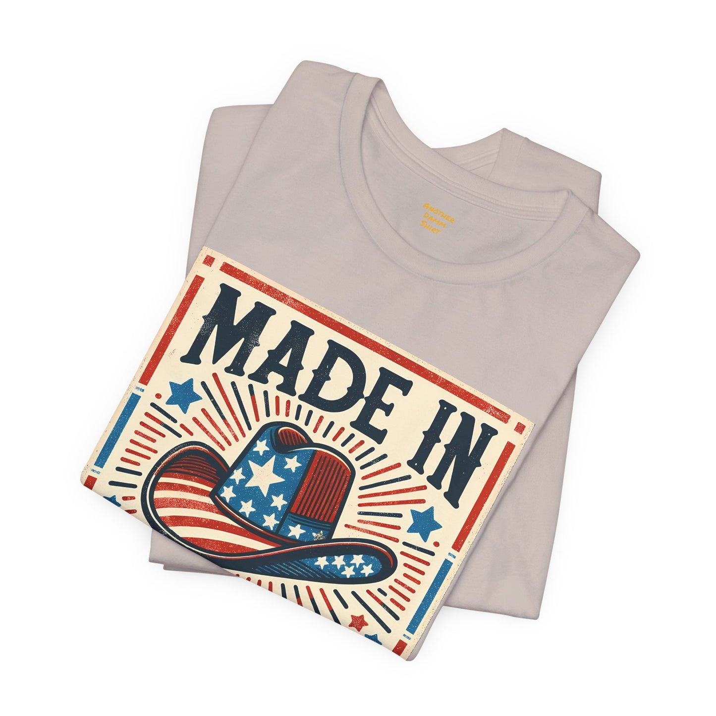 Made In America Cowboy Hat Graphic, Unisex Jersey Short Sleeve Tee