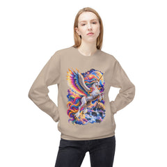 Whimsical Rainbow Winged Unicorn Sweatshirt