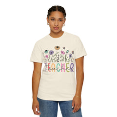 Floral Teacher Appreciation T-Shirt - Comfort Colors Soft