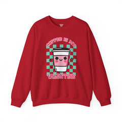 Woman's Coffee Valentine -  Unisex Heavy Blend™ Crewneck Sweatshirt