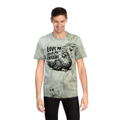 Love Me Love My Chickens Graphic Unisex Color Blast T-Shirt