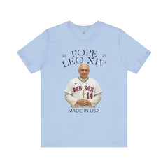 Pope Leo XIV Boston Red Sox Fan  Short Sleeve Tee - Made in USA