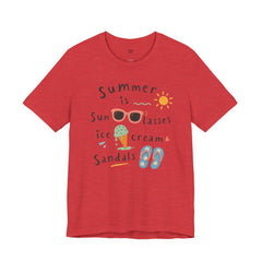 Summer Is — Graphic Tee (Sunglasses, Ice Cream & Sandals)