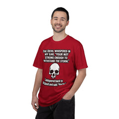 Funny Grammar Police - 'The Devil Whispered...' Skull Resilience Graphic Tee