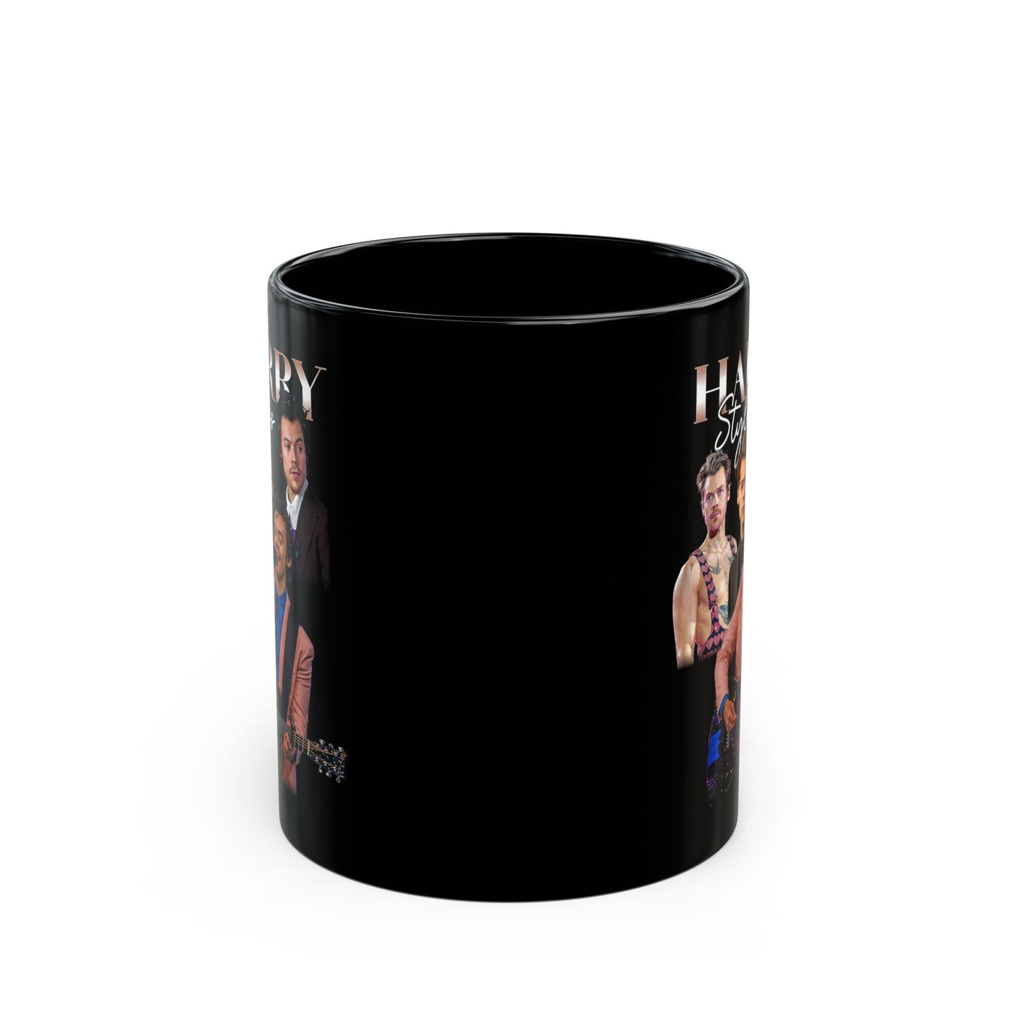 Harry Styles Montage Graphic - Black Mug (11oz, 15oz)