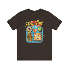 Pizza Day Unisex Short Sleeve Tee - Fun Foodie Graphic T-Shirt