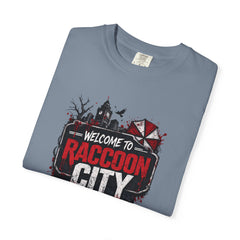 Raccoon City Graphic T-Shirt — "Welcome to Raccoon City" Horror Gamer Tee