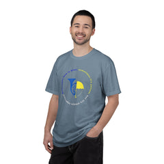 Blue French Horn & Yellow Umbrella T-Shirt — HIMYM Fan Tee