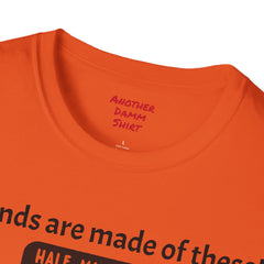 Leg Amputee Humor - Unisex Softstyle T-Shirt / Running a Marathon / One Leg Humor / Awards Medal / Funny Story / One Leg Warrior