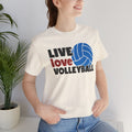 Live Love Volleyball T Shirt,gift for her,gift for him,volleyball gift,sports tee,team shirt,player gift,coach gift,Love Volleyball,Spike it