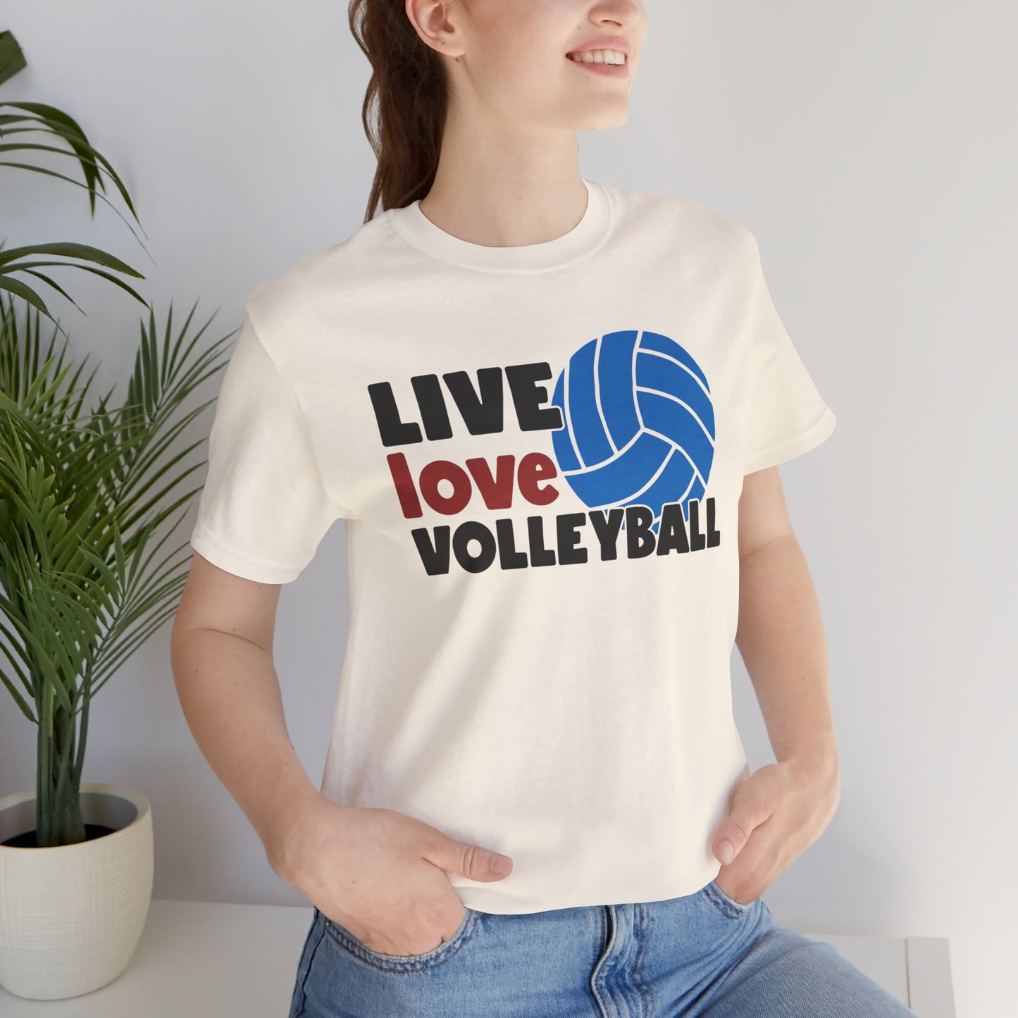 Live Love Volleyball T Shirt,gift for her,gift for him,volleyball gift,sports tee,team shirt,player gift,coach gift,Love Volleyball,Spike it