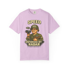 Speed Enforced By Radar T-Shirt — MASH 4077 Retro Traffic Cop Graphic Tee