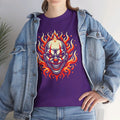 Flaming Fire Clown - Graphic Unisex Heavy Cotton Tee