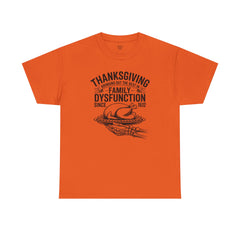 Thanksgiving Family Dysfunction Tee, Unisex Cotton T-Shirt, Funny Holiday Shirt, Family Gathering Wear, Thanksgiving Humor Apparel