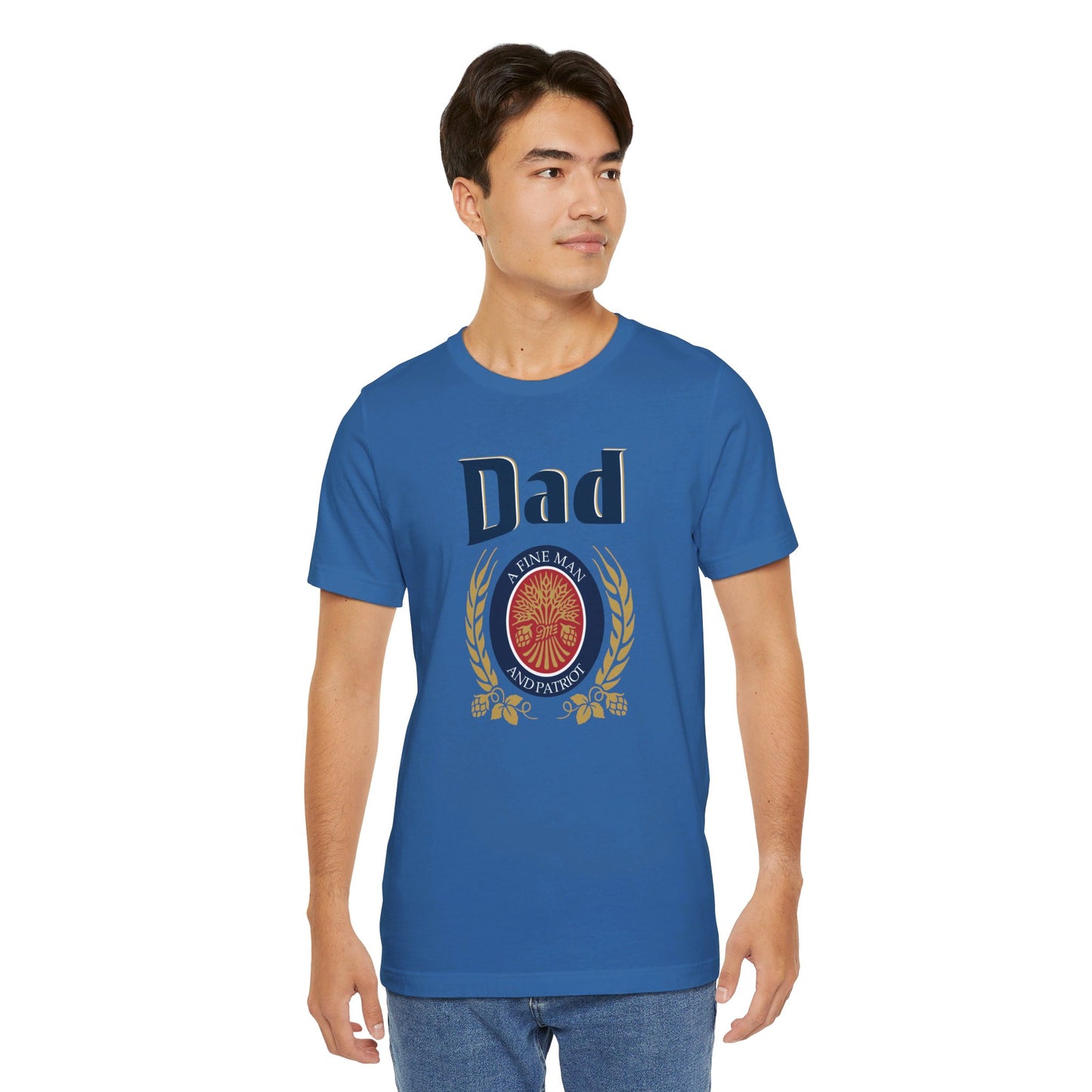 DAD A Fine man and Patriot, Unisex Softstyle T-Shirt