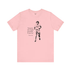 Terry Fox Inspirational Amputee Quote - Unisex Short Sleeve Tee,Amputee Awareness,Gift For Him,Gift For Her,Leg Amputee,Limb Loss Awareness