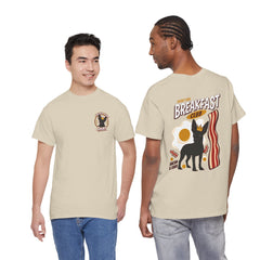 Breakfast Club Dog T‑Shirt — Retro Bacon & Eggs Graphic Tee