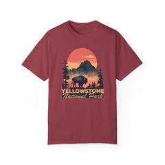 Yellowstone National Park Graphic, Comfort Colors Soft Relaxed Fit Unisex Garment-Dyed T-shirt